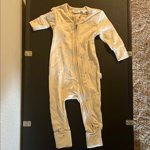 Jamie Kay Cream Kids Footie One Piece